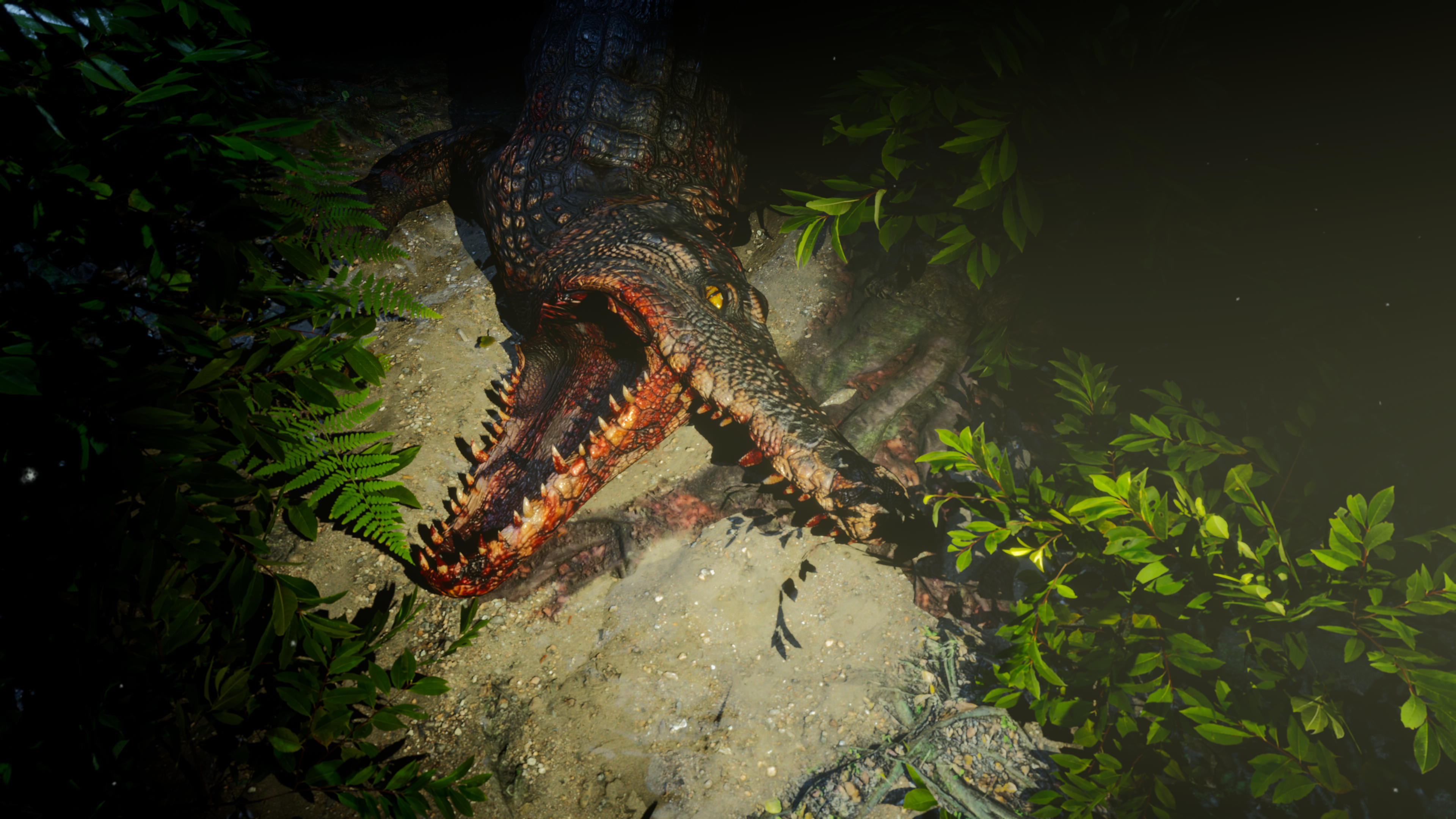 Dead Turn — crocodile monster in swamp